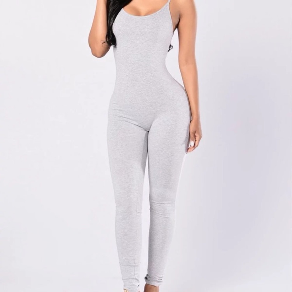 Gray jumpsuit